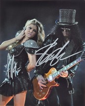 Slash &amp; Fergie Signed Photo X2 - Black Eyed Peas - Guns N Roses w/COA - £378.81 GBP