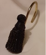 12 Resin Shower Curtain Hooks Rings Tassels - $186.86 MXN