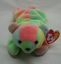 Ty Beanie Baby Sammy The MULTI-COLORED Bear 8&quot; Bean Bag Stuffed Animal 1999 New - £316.54 GBP