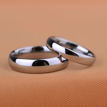 Customize Classic Design Never Fade Scratch Proof  White Tungsten Wedding Rings  - £21.04 GBP