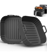 Square Silicone Air Fryer Liners 2 Pack, Compatible with Ninja AF141 181... - $258.44 MXN