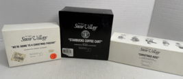 Dept 56 Snow Village 3pc Set Christmas Kids, Pageant, Starbucks All New - $1,223.38 MXN