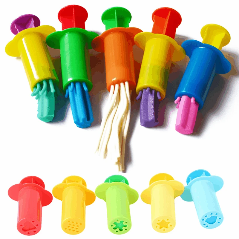 Color Play Dough Model Tool Toys Creative 3D Plasticine Tools Playdough Set Clay - £9.62 GBP