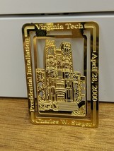 Virginia Tech Charles Steger Presidential Installation April 2000 Metal Bookmark - £11.89 GBP