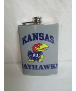 Kansas Jay Hawks Stainless Steel 8oz. Hip Flask FB14KJH - £7.77 GBP