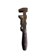 Stronghold P S &amp; W Co Vintage Wood Handled Adjustable Monkey Pipe Wrench... - $24.64