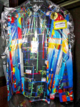 Robert Graham " Blindfold " Colorful Long Sleeve -  Size Medium NWTS image 3