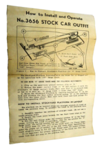 Lionel No.3656 Stock Car Original Manual - $5.95
