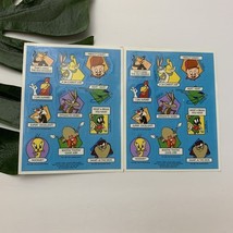 Hallmark Vintage Looney Tunes Stickers 2 Sheets 1994 Blue Bugs Tweety Taz - $240.40 MXN