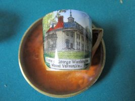Altenburg Germany Souvenir Coffee Cup &amp; Saucer Home of George Washington[86] - £30.05 GBP