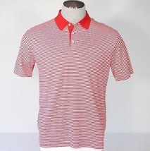 Polo Ralph Lauren Red & White Stripe Short Sleeve Chest Pocket Polo Shirt Mens - £79.48 GBP