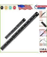 All-in-One Measuring Set: 2 Stainless Steel Rulers (6&quot; &amp; 12&quot;) with Etche... - $262.96 MXN