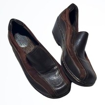 Born BOC Brown Leather Slipon Loafer Mule Clogs Size 9 - $31.35