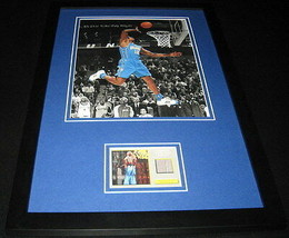 Dwight Howard Framed 11x17 Game Used Warmup &amp; Photo Display TOPPS Magic ... - £54.48 GBP