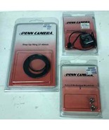 Penn Camera lot set up ring + hot-shoe to Pc connector + tripod reducing - $38.67 CAD