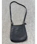 Vintage Coach Bag H9P-9134 Black Leather Hippie Flap Crossbody Saddle y2k Womens - $98.99
