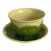 Shafford Original Japan Lettuce Bowl/Saucer 1980&quot;s Yellow Green Replacement - $24.25
