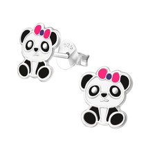 Panda 925 Sterling Silver Stud Earrings - £11.37 GBP