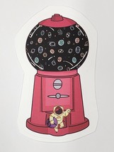 Astronaut Climbing Out of Space Gumball Machine Sticker Decal Cool Embel... - £2.45 GBP
