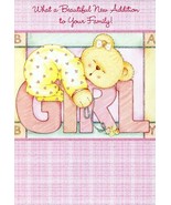 What A Beautiful New Addition... - New Baby Girl Greeting Card - 4420 - $51.41 MXN