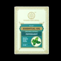 Khadi Natural Herbal Peppermint Essential Oil 15ml Ayurvedic Skin Face B... - £14.56 GBP
