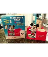 Vintage Helm Walt Disney Toothbrush &amp; Mickey Mouse Timer w/Box Doesn&#39;t Work - $1,025.94 MXN