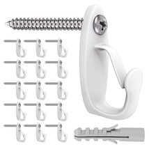 15Pcs Screw In Hooks For Hanging Outdoor String Lights, Windproof Christ... - $15.99