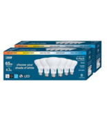 Feit 65W Replacement 5-CCT LED BR30 Bulbs 6-Pack (2-BOXES) COSTCO#1715919 - £22.87 GBP