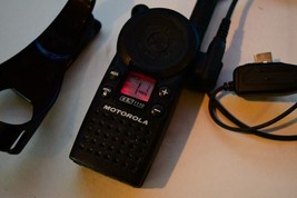 Motorola CLS1110 Two-Way Radio UHF Walkie Talkies w Ear Piece and belt c... - $41.85