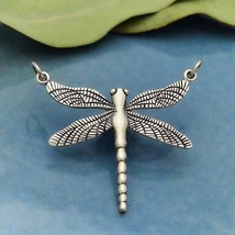 Sterling Silver Dragonfly Pendant Festoon 36x31mm - £22.09 GBP