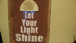 Let Your Light Shine -Matthews 5:14 Led wood Sign - 24 inch image 2