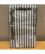 Vtg NOS Cannon Royal Family Gray Striped Standard/Queen Pillowcases - €21,38 EUR