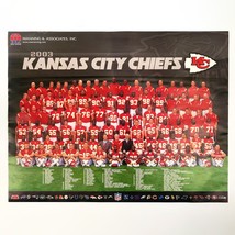 2003 Kansas City Chiefs 17x22&quot; Poster Team &amp; Staff Photo Manning &amp; Assoc... - $39.70