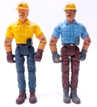 CAT Caterpillar Toy State Intl. ACTION FIGURE 2x Construction Crew Worker 3.75&quot; - £11.24 GBP