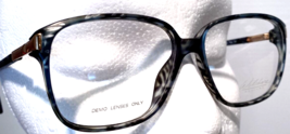 Womens Oversized Eyeglasses Teal Demi Gold Wilshire Designs WD 892 Fashi... - $28.14