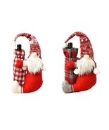 QSDGFH 2 Pcs Christmas Knit Wine Bottle Cover, Gnome Champagne Bottle Ba... - $1,077.05 MXN