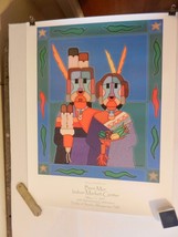 Bien Muir Marketplace Sandia Reservation Song of the Harvest Print 1999  - $19.00