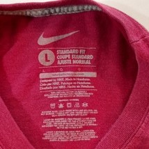 Nike Standard Fit Dixie's Football Pride Men's Red Cotton T-Shirt Long Sleeve L image 3