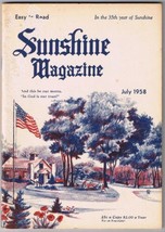 Vintage Sunshine Magazine July 1958 Feel Good Easy To Read - £3.11 GBP