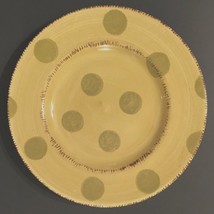 PASTIS Bella Ceramica Green Avacado Polka Dot Ceramic Vintage Salad Plate8 3/4&quot; - £10.63 GBP