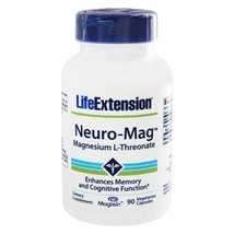 Life Extension Neuro-Mag Magnesium L-Threonate, 90 Vegetarian Capsules - £24.58 GBP