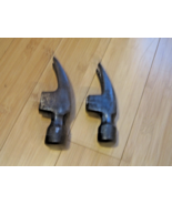 2 Vintage Old  Claw Hammer Heads VAUGHN  &amp; TRUE TEMPER - $27.72