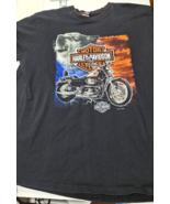 Vintage Harley Davidson T-Shirt  Size XL Black Montreal Canada 2000 Wolf - $375.38 MXN