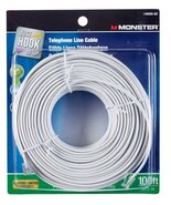 CORD PHONE LINE 100&#39; WHT - $572.93 MXN