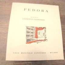 Libretto d&#39;opera Fedora Umberto Giordano Sonzogno 1989 - £10.21 GBP
