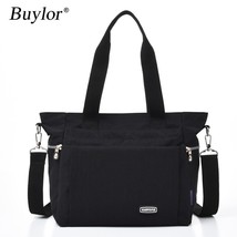 Women&#39;s Shoulder Bag Nylon Ox Canvas Female Handbag Large Capacity Messenger Bag - £29.48 GBP