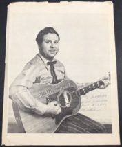 Willie Harris Musician Singer Song Writer Guitar Signed Paper Photo 8.5&quot;... - £11.15 GBP