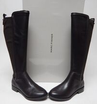 Marc Fisher Shiane Sz 6 M Women&#39;s Leather Wide-Calf Tall-Shaft Boots Dar... - $46.00 CAD