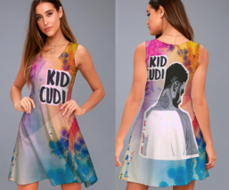 Kid Cudi See Ghost Vibrant Sublime Print A line Dress - $24.97+
