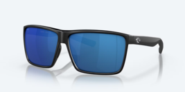 Costa Del Mar Rincon Matte Black/Blue Mirror 580P POLARIZED 63 mm Sungla... - $138.59